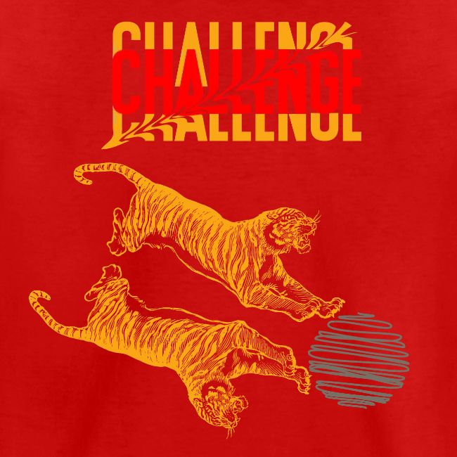 Double tiger fashion, jungle feline animals.