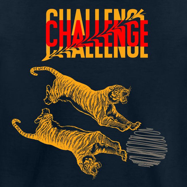 Double tiger fashion, jungle feline animals.