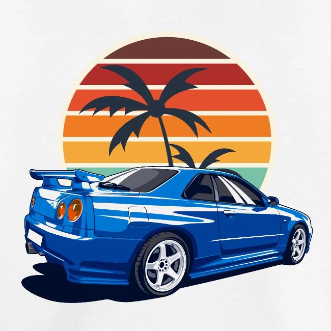 SKYLINE GTRR34 JDM TWIN TURBO Japanese Classic Car