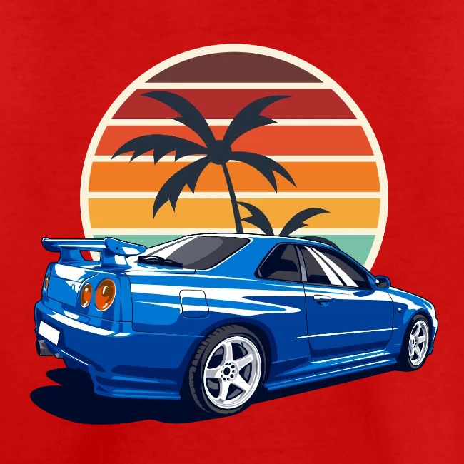 SKYLINE GTRR34 JDM TWIN TURBO Japanese Classic Car