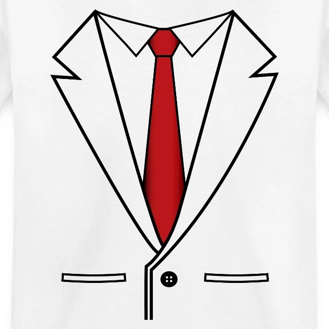 Business Suit With Red Tie