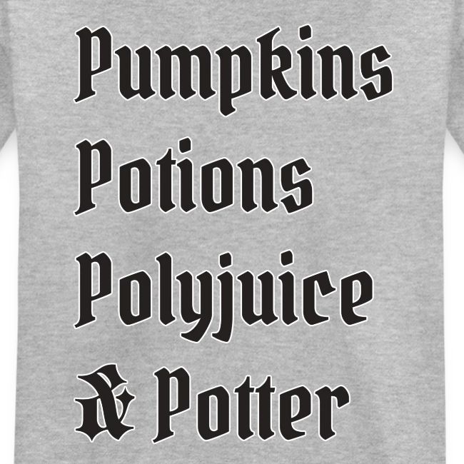 Pumpkins Potions Polyjuice & Potter