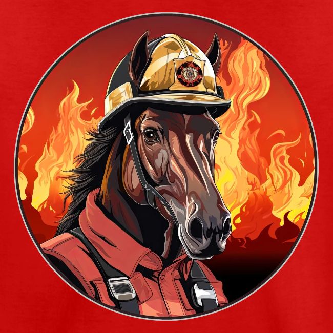 Horses Firefighter / fireman horse