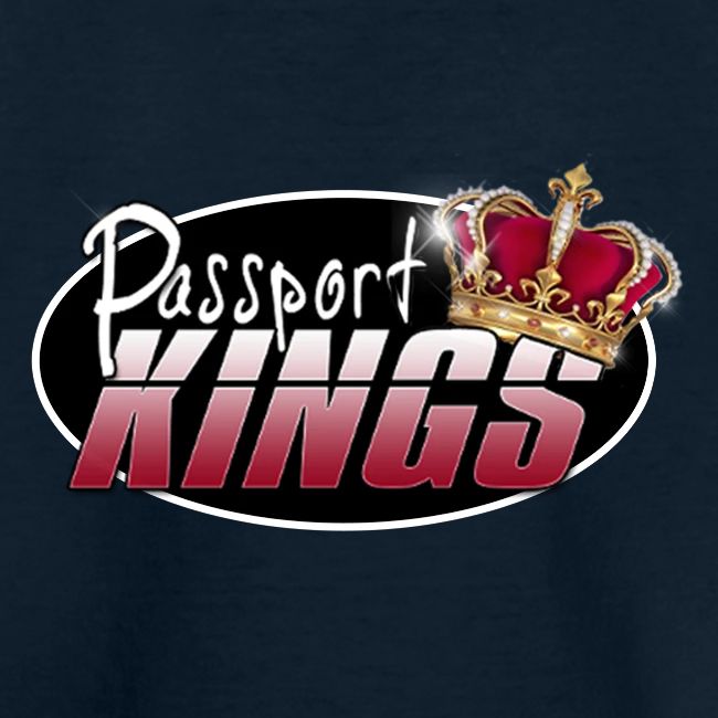 Passport Kings logo for dark shirts