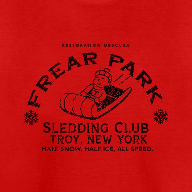 RO Frear Park Sledding Club Distressed Dark