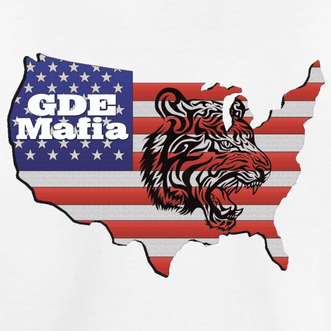 American Flag with Tiger - GDE Mafia