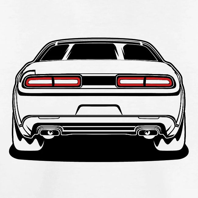 CHALLENGER RT SRT8 SRT392 HELLCAT REDEYE LINE ART
