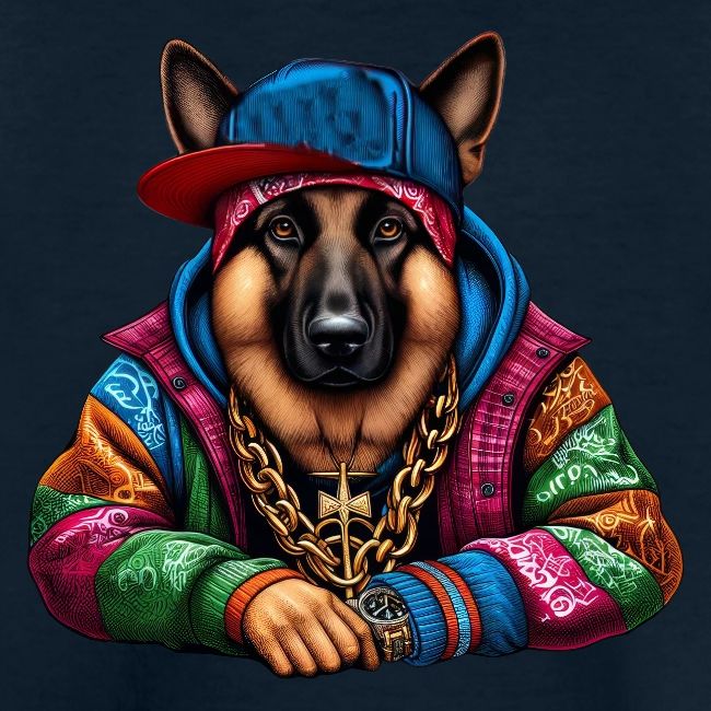 German Shepherd The Rapper Drawing