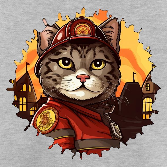 Firefighter cat