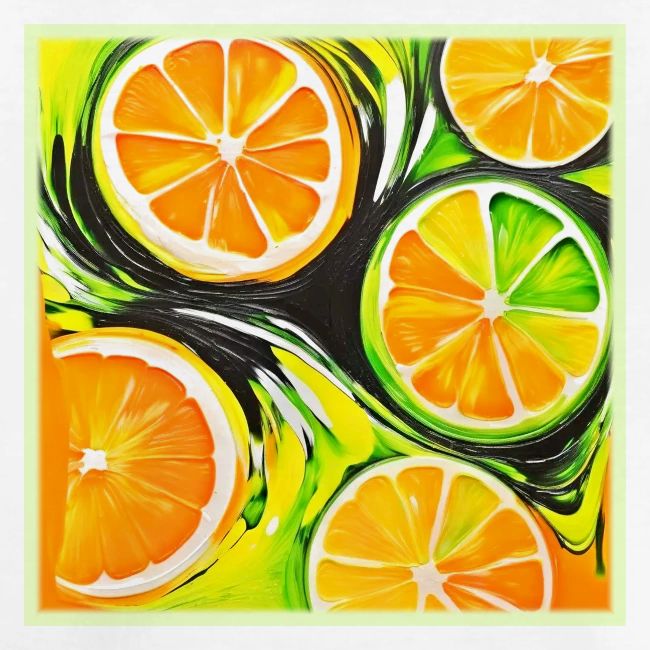 Vibrant Citrus Painting