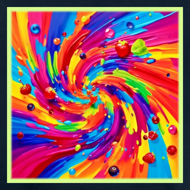 Colorful Fruit Vortex