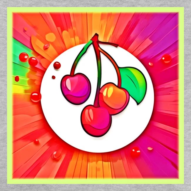 Cherry Pop Art Burst