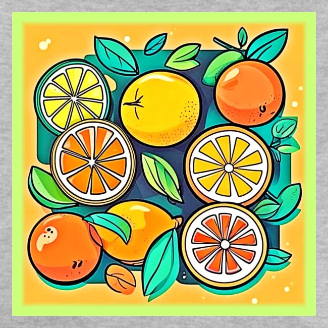 Citrus Fruit Art Design