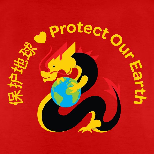 Earth Day Kindness Dragon Gold
