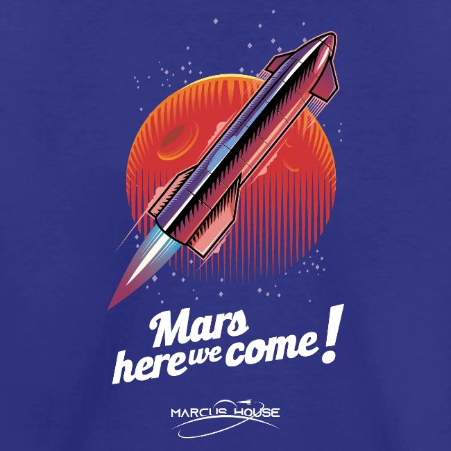 Mars Here We Come - Dark - With Logo