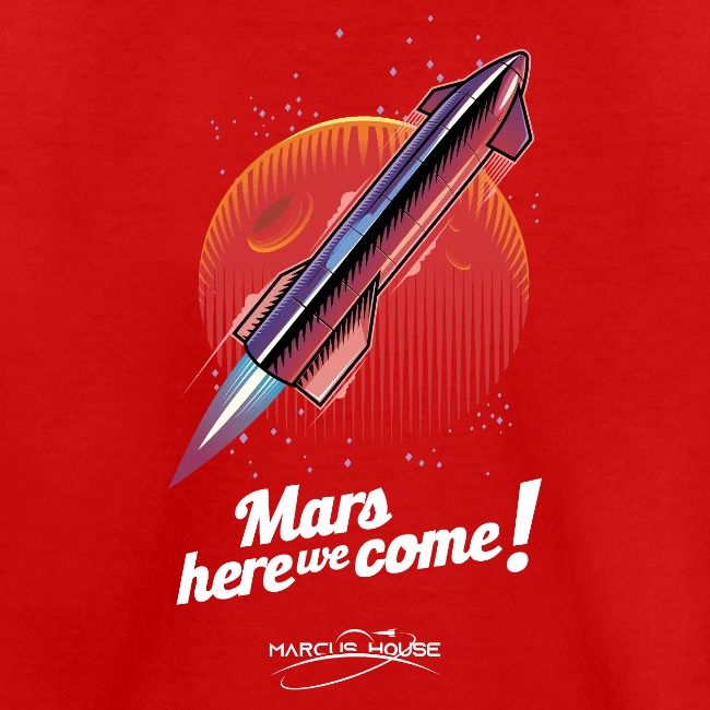 Mars Here We Come - Dark - With Logo