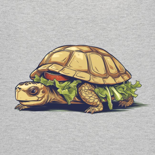 Turtle Sandwich Sticker n' Tee Version