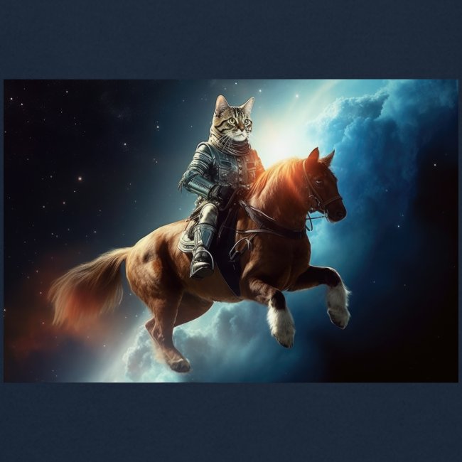 Tabby Cat Horse Rider