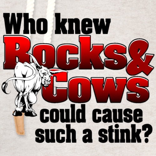 Who Knew? Rocks and Cows - Unisex Shawl Collar Hoodie