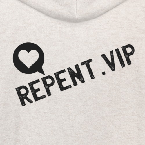 Repent in Black Stamped with Heart Logo