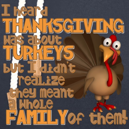 Thanksgiving Family Turkeys - Unisex Shawl Collar Hoodie