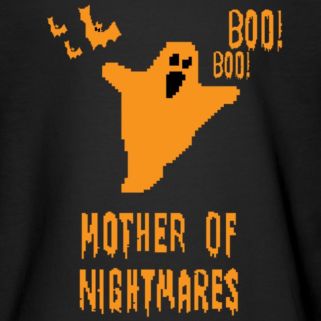 Mother of Nightmares Spooky Scary Pixel Ghost Bat.