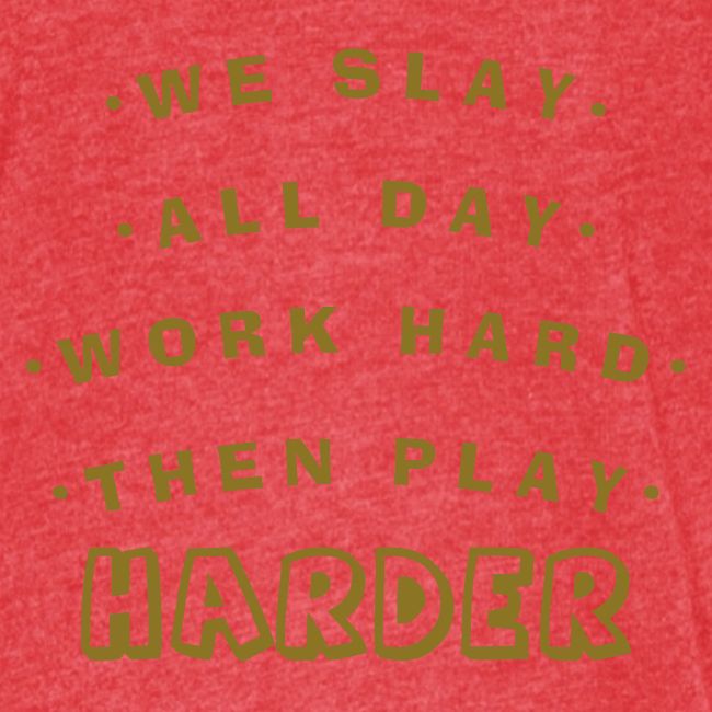 We Slay All Day Shiny Shirt Metallic Silver & Gold