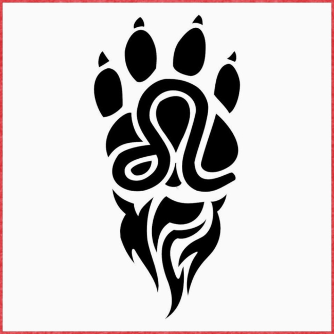 Signe du zodiaque Lion noir