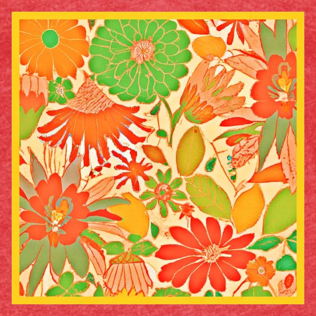 Vibrant Blossom Elegance Pattern