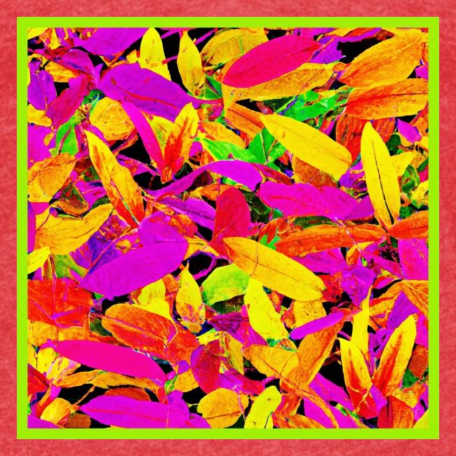 Vibrant NeonLeaf Elegance Pattern