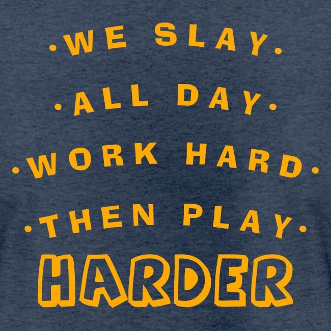 We Slay All Day Shiny Shirt Metallic Silver & Gold