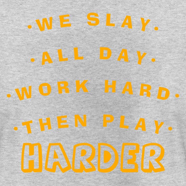 We Slay All Day Shiny Shirt Metallic Silver & Gold
