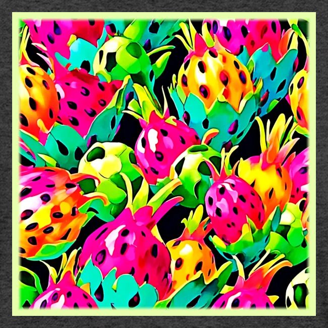 Dragon Fruit Vivid Pattern