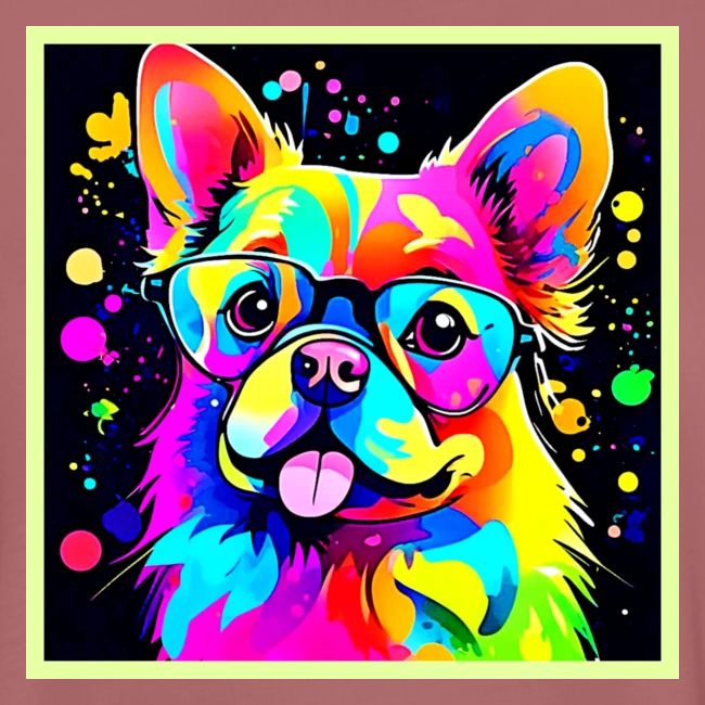 Vivid Canine Vibes Design