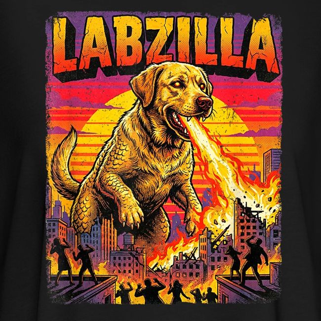Labzilla Giant Yellow Labrador Monster Tee