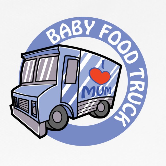 Blue Baby Food Truck