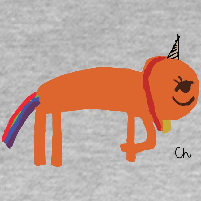 Orange unicorn