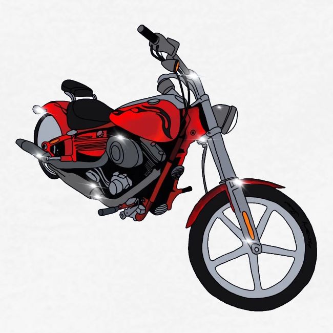 Motorcycle red