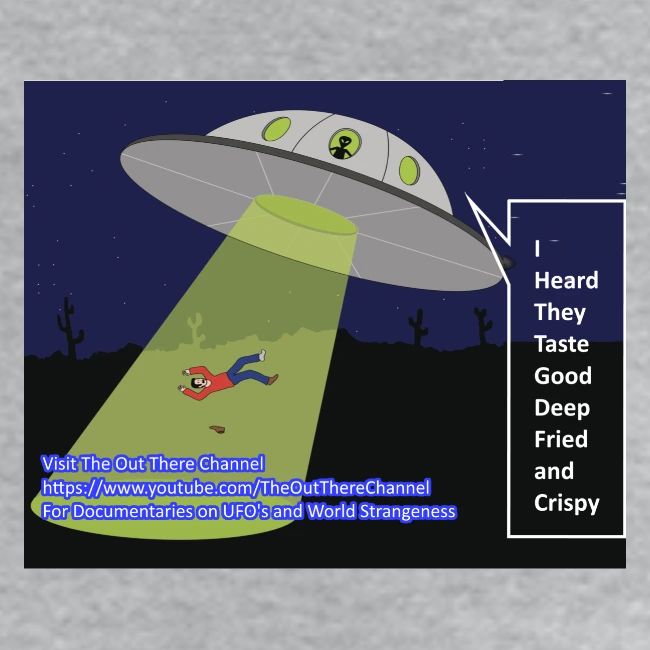 Tshirt alien abduction Joke with Crew Back Logo