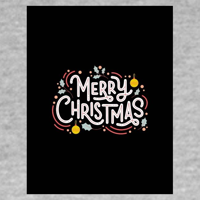 Merry Christmas black