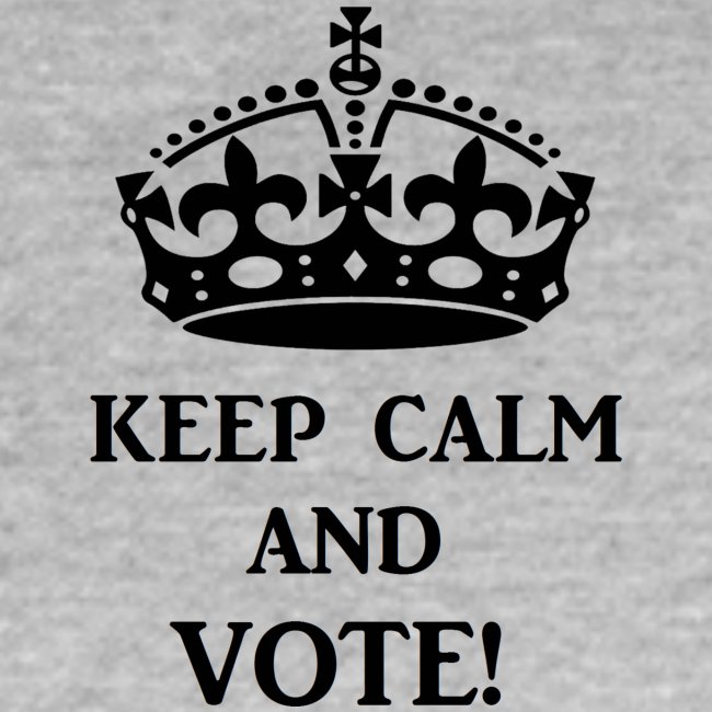 keep calm vote blk