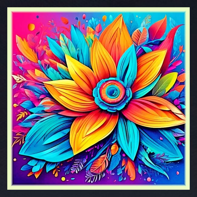 Vibrant Floral Artwork