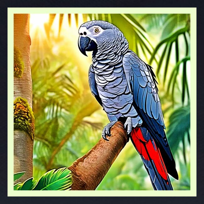 Grey Parrot Perch