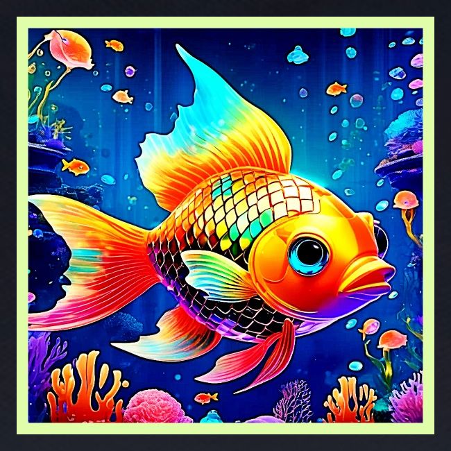 Rainbow Ocean Reef Fish Design
