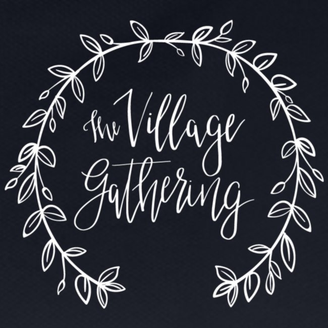 The Village Gathering // logo blanc