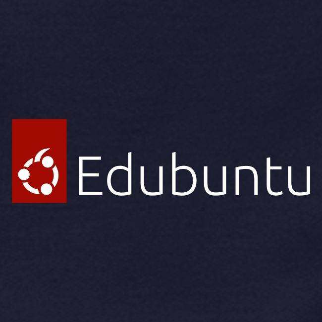 Edubuntu Logo 2023 - White
