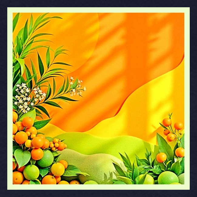 Citrus and Leaves Graphic