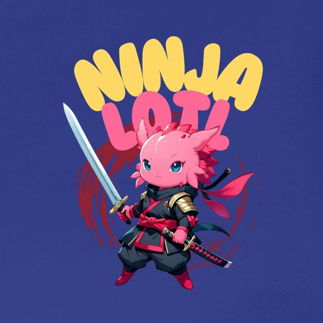 Kawaii Axolotl Ninja
