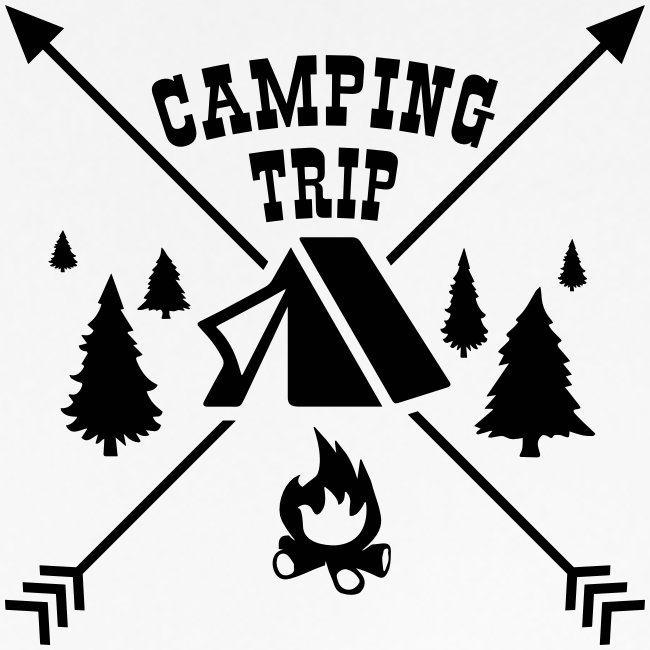 Custom Text Camping Trip Shirts