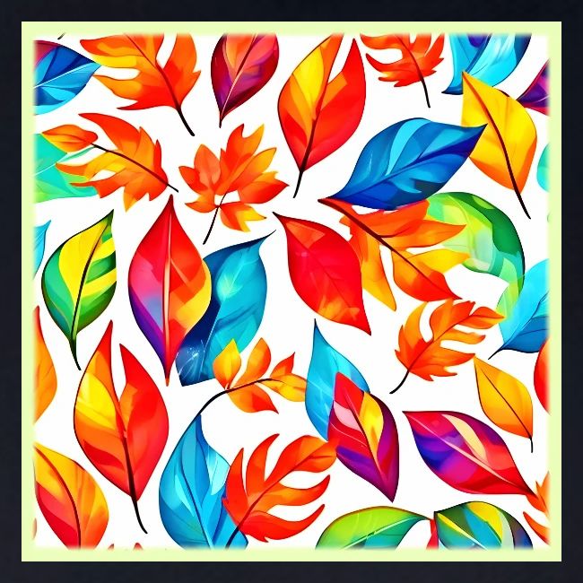 Autumn Leaves Abstract Pattern